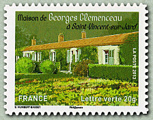 Image du timbre Maison de Georges  Clemenceau-à St Vincent sur Jard