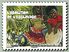 Image du timbre L'abolition de l'esclavage à la Réunion