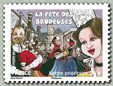 Image du timbre La fête des Brodeuses de Pont l'Abbé