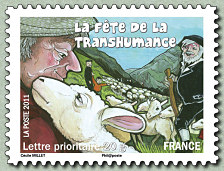 Image du timbre Les fêtes de la transhumance en Midi-Pyrénées