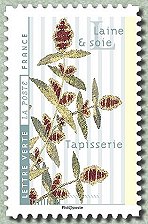 Image du timbre Laine et soie, tapisserie