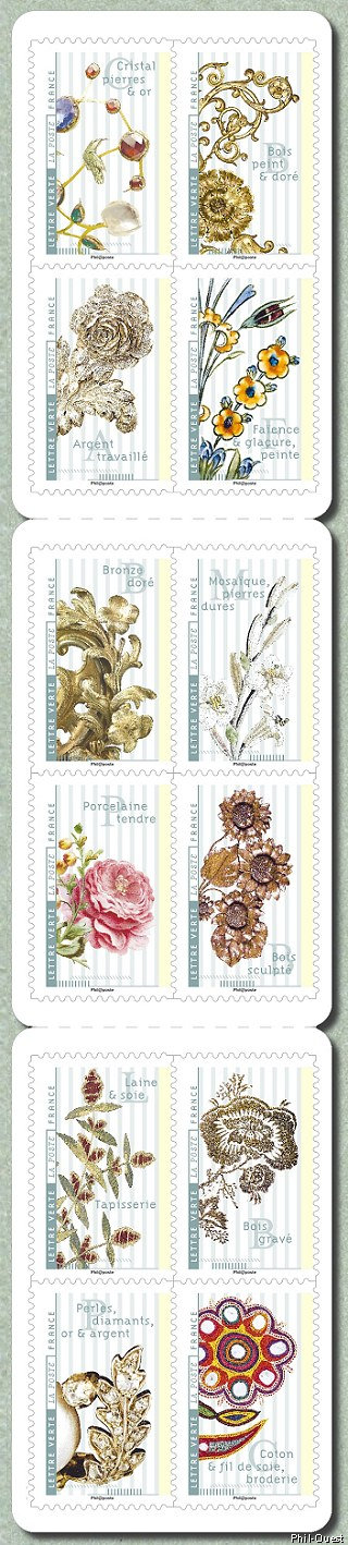 Image du timbre Fleurs et métiers d'Art