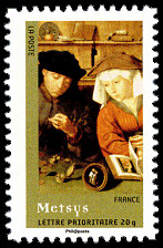 Image du timbre Metsys-Le Prêteur et sa femme
