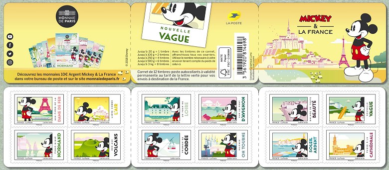 Image du timbre Mickey et la France