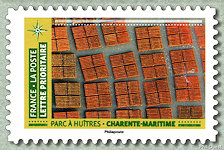 Image du timbre Parc à huitres - Charente-Maritime