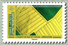 Image du timbre Champs de blé et colza - Côte-d'Or