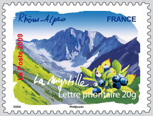 Image du timbre Rhône-Alpes - La myrtille