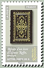 Image du timbre Reliure d'un livre d'Etienne Roffet, édité à Lyon