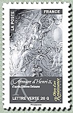 Image du timbre Armure d'Henri III d'après Etienne Delaune