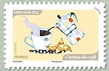 Image du timbre L'odeur du café