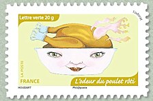 Image du timbre L'odeur du poulet rôti