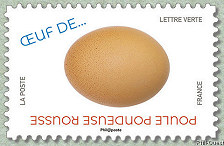 Image du timbre Poule pondeuse rousse