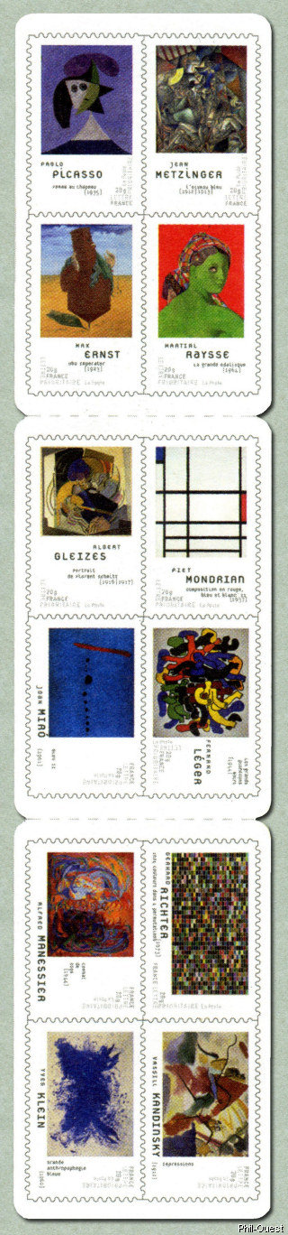 Image du timbre Peintres du XXème siècle