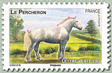 Image du timbre Le percheron