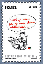 Image du timbre Moi, je veux pas grand  chose réellement ...