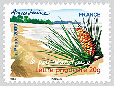 Image du timbre Aquitaine - Le pin maritime