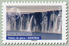 Image du timbre Falaise de glace-NORVÈGE