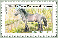 Image du timbre Le poitevin mulassier