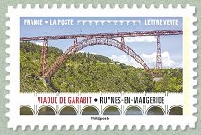 Image du timbre Viaduc de Garabit  ● Ruynes-en-Margeride