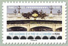 Image du timbre Pont Alexandre III et pont de la Concorde  ● Paris
