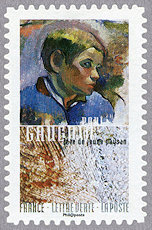 Image du timbre Paul Gauguin-Tête de jeune paysan