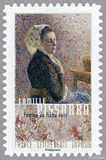Image du timbre Camille Pissarro-Femme au fichu vert