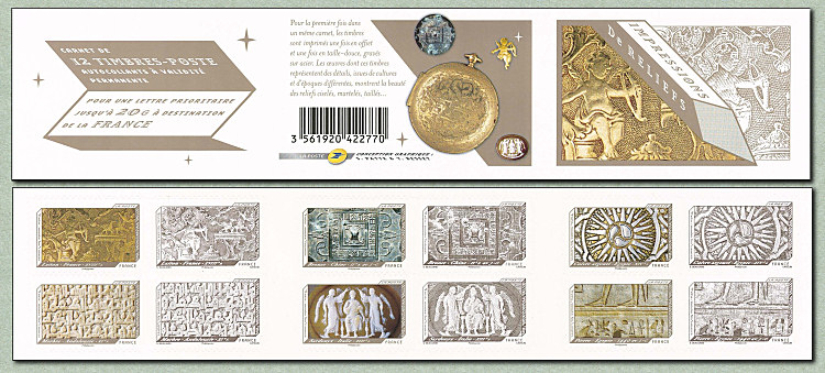 Image du timbre Carnet de 12 timbres auto-adhésifs
