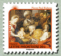 Image du timbre Pierre Paul Rubens (1577-1640)-L'Adoration des mages