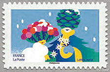 Image du timbre Houx et pomme de pin