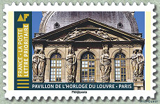 Image du timbre Pavillon de l'Horloge du Louvre - Paris