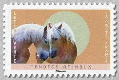 Image du timbre Chevaux Haflinger