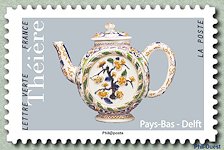 Image du timbre Théière des Pays-Bas - Delft