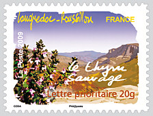 Image du timbre Languedoc-Roussillon - Le thym