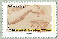 Image du timbre Gestes de la main- Anonyme - Ecole italienne XVIIe siècle