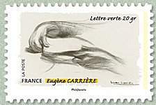 Image du timbre Gestes de la main - Eugène Carrière