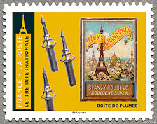 Image du timbre Boîte de plumes