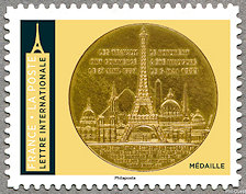 Image du timbre Médaille gravée Trotin Charles-

