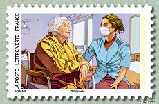 Image du timbre Visite en EHPAD