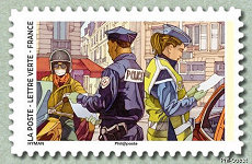 Image du timbre Gendarme et policier