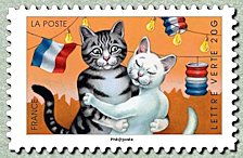 Image du timbre Chats au bal