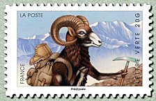 Image du timbre Chamois alpiniste