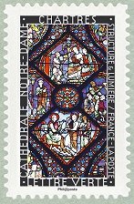 Image du timbre Vitrail de la  Cathédrale Notre-Dame de Chartres