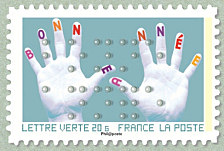 Image du timbre Bonne année en braille