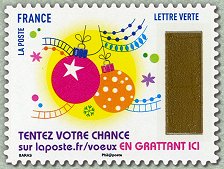Image du timbre Timbre 9 - Boules de Noël