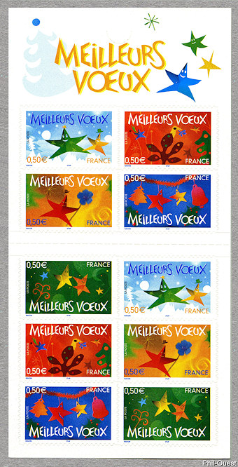 Image du timbre Bande carnet Meilleurs Voeux-Timbres autoadhésifs