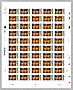 La feuille de 50 timbres de 2023Léonard de Vinci - La Joconde (détail) 