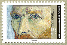 Image du timbre Van Gogh-Autoportrait (détail)