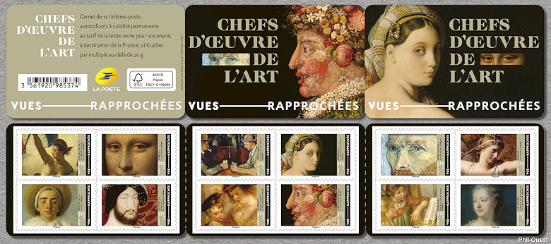 Image du timbre Chefs d’œuvre de l’Art - Vues rapprochées