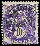 Image du timbre Type Blanc 10c violet