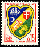 Image du timbre Armoiries d'Alger   en nouveaux francs